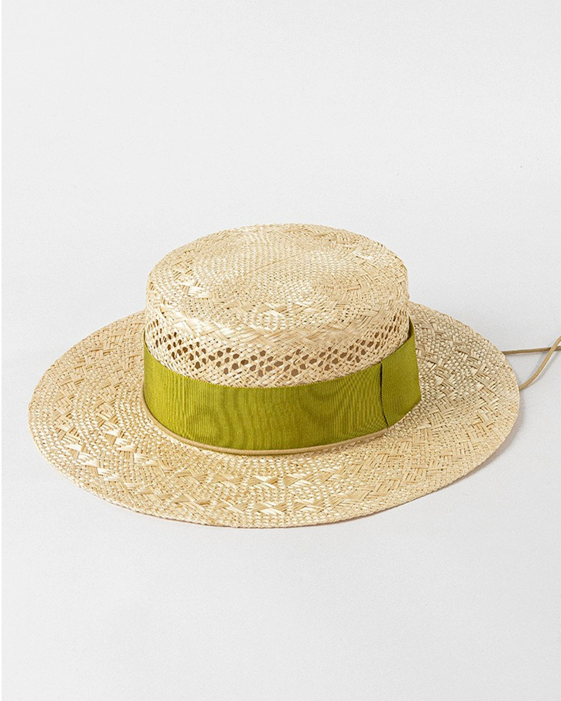 Elise Raffia Boater Hat