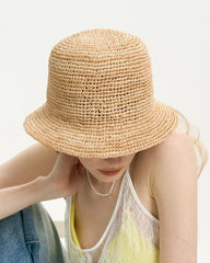 Aria Raffia Bucket Hat
