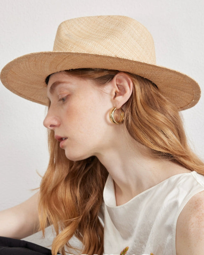 Sierra Wide Brim Raffia Straw Hat – Handwoven Summer Cowgirl Or Cowboy Hat