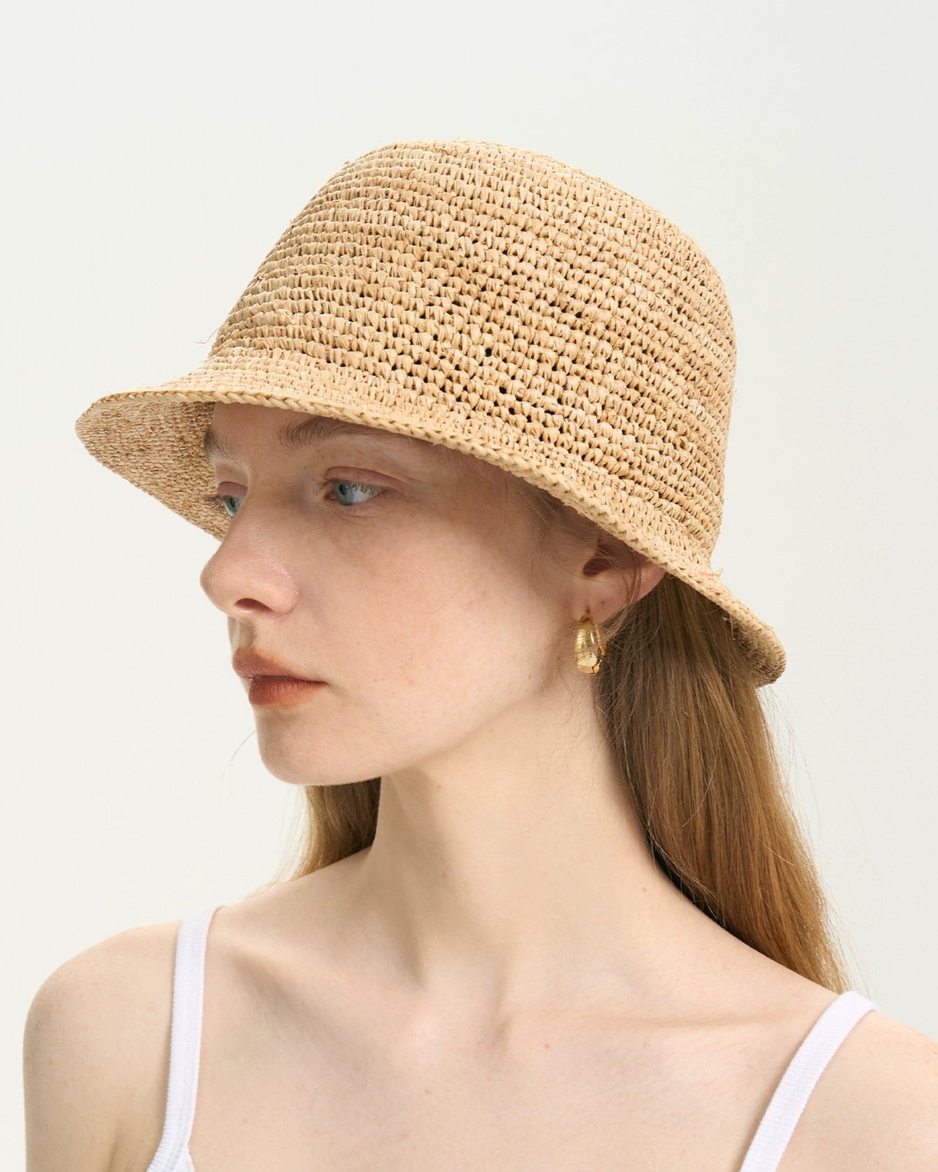 Aria Raffia Bucket Hat