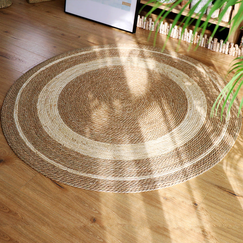 Terra Round Raffia Rug – Handwoven Natural Fiber Circle Mat
