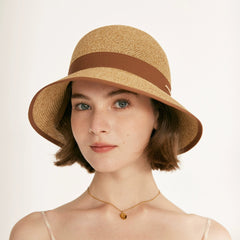 Audrey Foldable Raffia Sun Hat