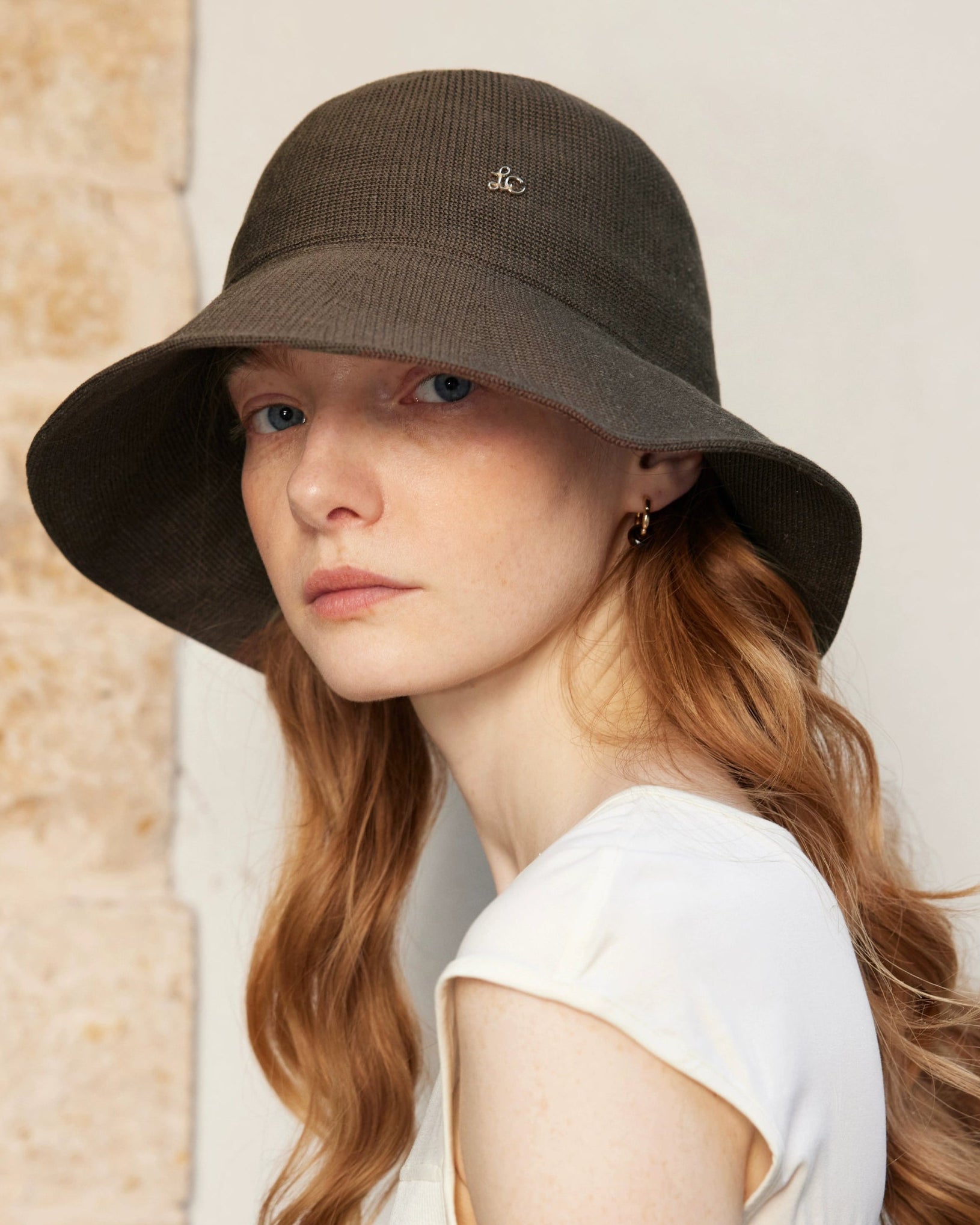 Silk Blend Wide Brim Sun Hat – Elegant Summer Bucket Hat for Women