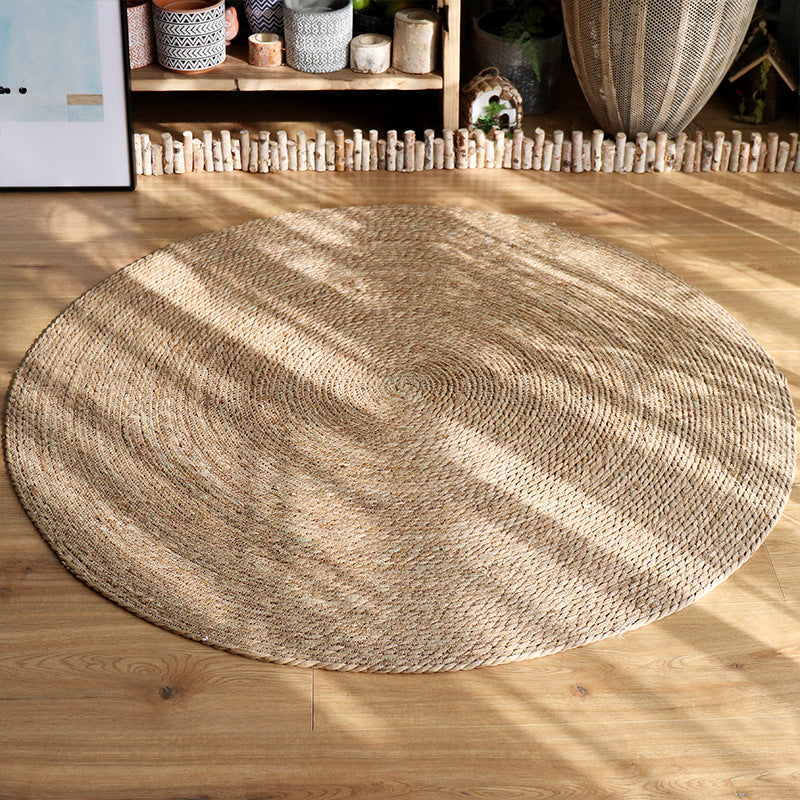 Terra Round Raffia Rug – Handwoven Natural Fiber Circle Mat