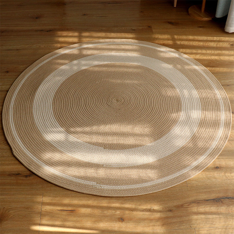 Terra Round Raffia Rug – Handwoven Natural Fiber Circle Mat