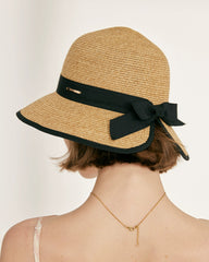Audrey Foldable Raffia Sun Hat