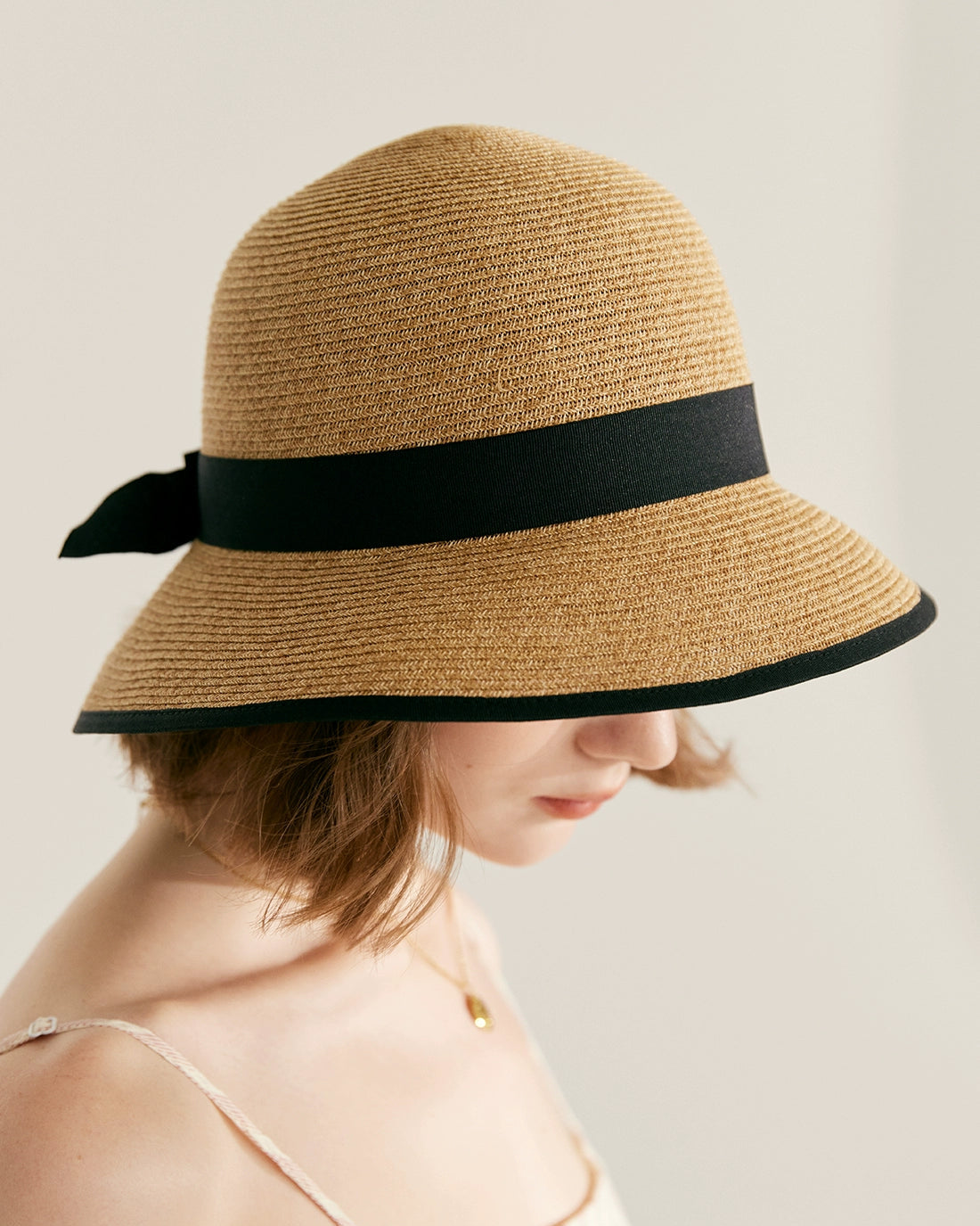 Audrey Foldable Raffia Sun Hat