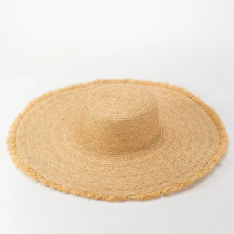 Zuri -Brim Raffia Sun Hat