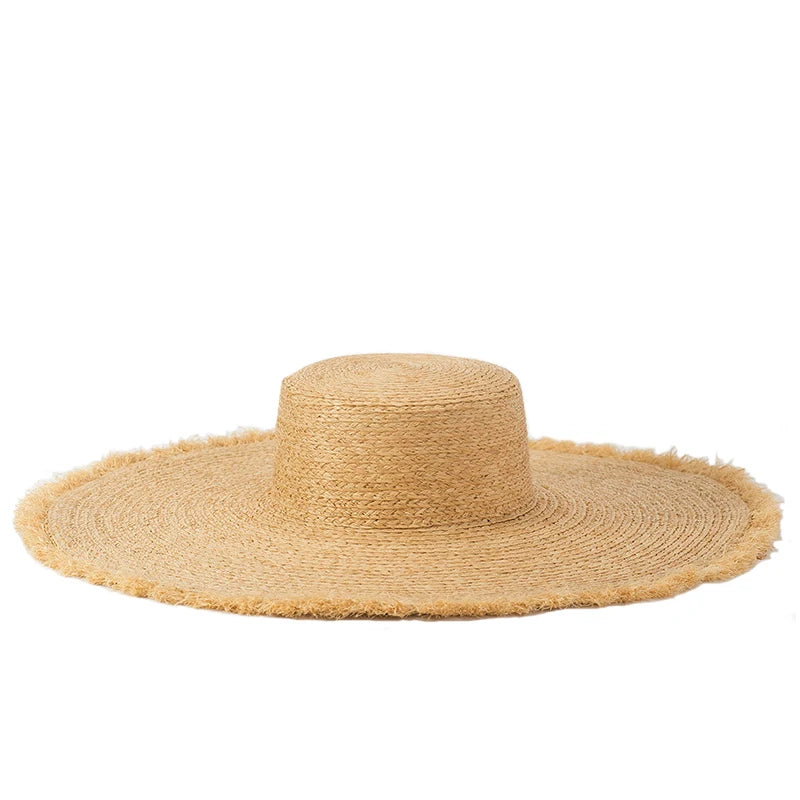 Zuri -Brim Raffia Sun Hat