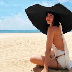 Solina Oversized Wide-Brim Raffia Sun Hat – Luxury Beach Hat