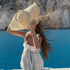 Zuri -Brim Raffia Sun Hat