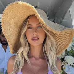 Zuri -Brim Raffia Sun Hat