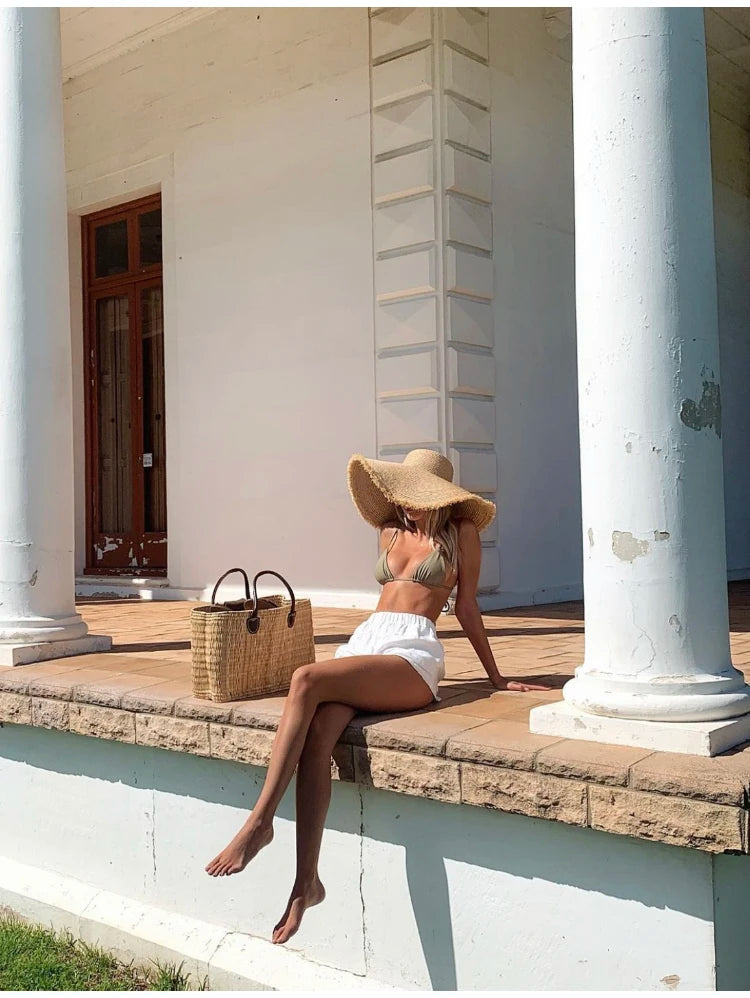 Zuri -Brim Raffia Sun Hat